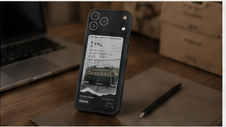 E-Ink case on a desk